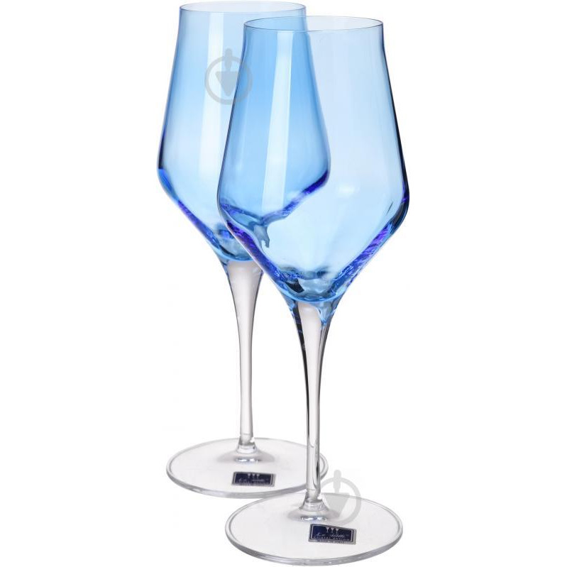 Vema Набор бокалов для вина Contessa Colore Blue 450 мл 6 шт. (99001765) - зображення 1