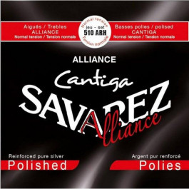 Savarez Струны для классической гитары  510ARH Alliance Cantiga Polished Classical Guitar Strings Normal Ten