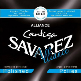 Savarez Струны для классической гитары  510AJH Alliance Cantiga Polished Classical Guitar Strings High Tensi