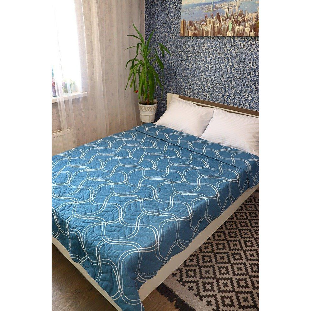 LightHouse Покривало-підковдра  4 сезони Weave-Blue Євро 200х220 см Стебане Бязь (2200000603456) - зображення 1