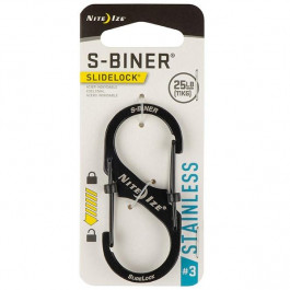 Nite Ize S-Biner S-Biner Slide Lock Steel 3 Black