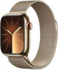 Apple Watch Series 9 GPS + Cellular 41mm Gold S. Steel Case w. Gold Milanese Loop (MRJ73) - зображення 1