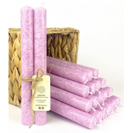 Plamis Свічки столові з пальмового воску  Рожевий перламутр 20 шт (S-22200/20-15)