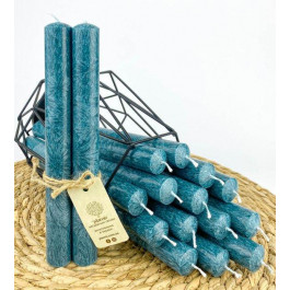 Plamis Свічки столові з пальмового воску  Синьо-зелений 16 шт (S-22200/16-71)
