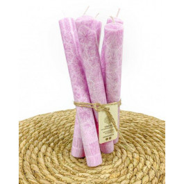 Plamis Свічки столові з пальмового воску  Рожевий перламутр 5 шт (S-22200/5-15)