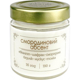 Plamis Свічка ароматична соєва  Смородиновий абсент 190 г 35 годин (AB-200-19)