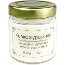 Plamis Свічка ароматична соєва  Лісова журавлина 190 г 35 годин (AB-200-24)
