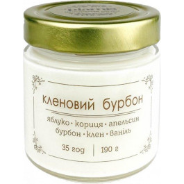 Plamis Свічка ароматична соєва  Кленовий бурбон 190 г 35 годин (AB-200-23)