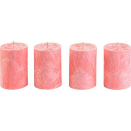 CandlesBio Набір свічок  Palm wax із пальмового воску 4 шт Корал (WP 12 70/100_4)