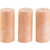 CandlesBio Набір свічок  Palm wax з пальмового воску 3 шт Персикові (WP 01 70/150_3) - зображення 1