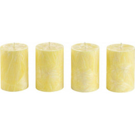 CandlesBio Набір свічок  Palm wax з пальмового воску 4 шт Жовті (WP 03 70/100_4)