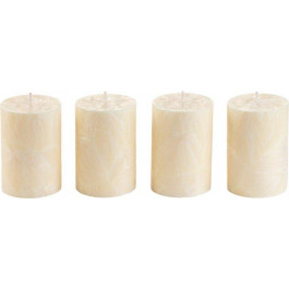 CandlesBio Набір свічок  Palm wax із пальмового воску 4 шт Шампань (WP 08 70/100_4)
