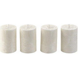 CandlesBio Набір свічок  Palm wax із пальмового воску 4 шт Білі (WP 00 70/100_4)