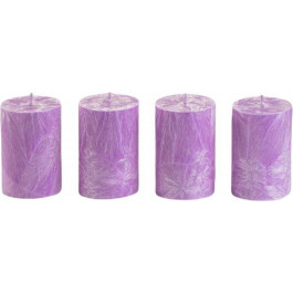CandlesBio Набір свічок  Palm wax із пальмового воску 4 шт Лаванда (WP 06 70/100_4)
