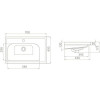 Аква Родос Омега консольная 70 с умывальником Frame (АР000040333) - зображення 6