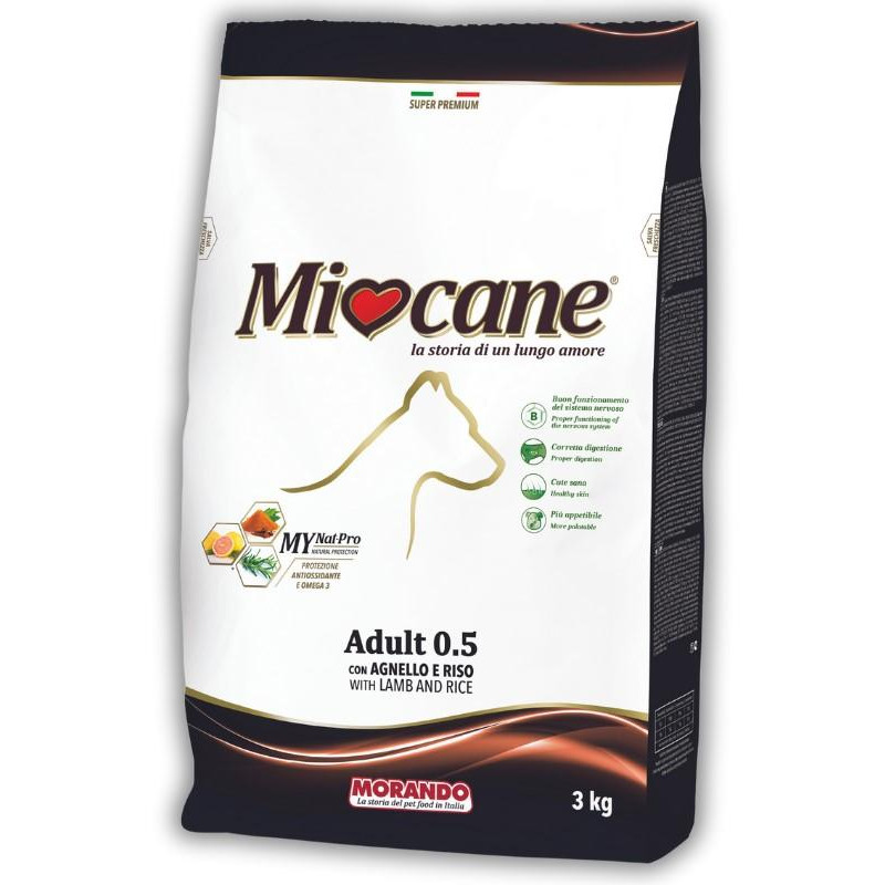 Morando Miocane Adult 0.5 Lamb & Rice 3 кг (8007520080040) - зображення 1