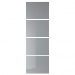 IKEA BJORNOYA, 604.807.56, 4 панелі для рами розсувних дверей, ефект сірого фарбування, 75х236 см