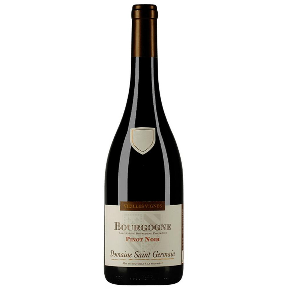 Badet Clement Вино Domaine Saint Germain Bourgogne Vieilles Vignes Bourgogne Pinot Noir 0,75 л сухе тихе червоне ( - зображення 1