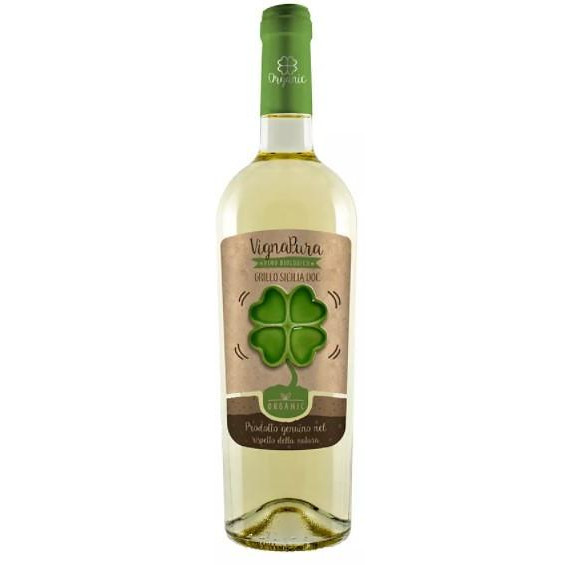 Cinque Segni Вино Vignapura Grillo Organic 0,75 л сухе тихе біле (8051577840119) - зображення 1