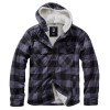 Brandit Куртка  Lumberjacket Hooded Black/Grey M - зображення 1