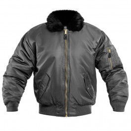Brandit Куртка  MA2 Fur Collar - Black XXL