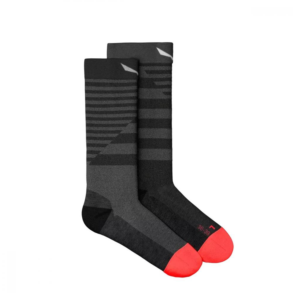 Salewa Жіночі шкарпетки  Fanes Hybrid Str. Am Crew - Medium Grey Melange серый - зображення 1