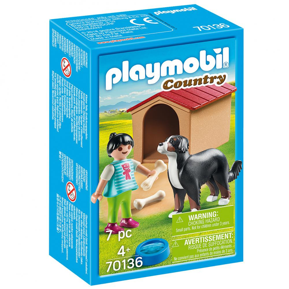 Playmobil Девушка и собака с будкой 7 эл (70136) - зображення 1