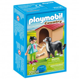 Playmobil Девушка и собака с будкой 7 эл (70136)
