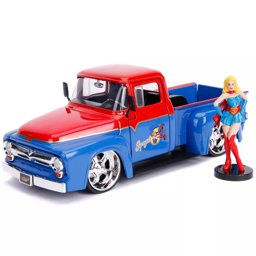 Jada Комиксы DC Супердевушка Форд F-100 1956 с фигуркой 1:24 (253255008) - зображення 1