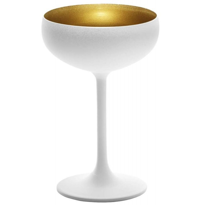 Stoelzle Olympic для шампанського матово-білий/золотий 230 мл (109-2738608) - зображення 1