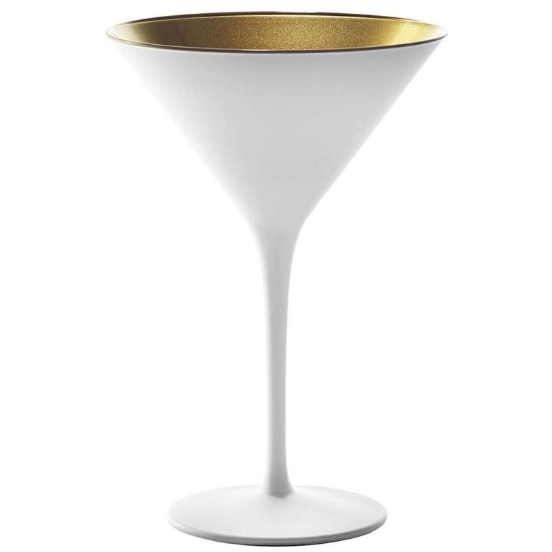 Stoelzle Бокал для мартини Stolzle Olympic белый матовый/золотой 6шт, 240 мл (109-1408625) - зображення 1