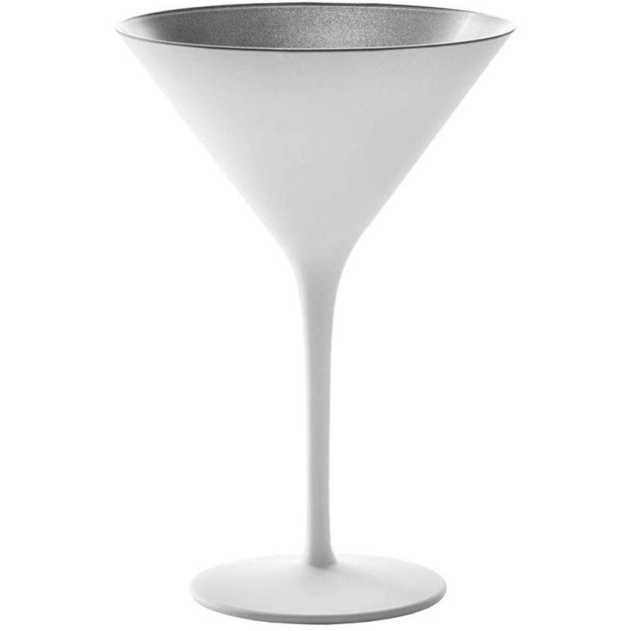 Stoelzle Бокал для мартини Olympic белый с серебристым 240 мл 1 шт. (109-1408725) - зображення 1