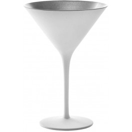 Stoelzle Бокал для мартини Olympic белый с серебристым 240 мл 1 шт. (109-1408725)
