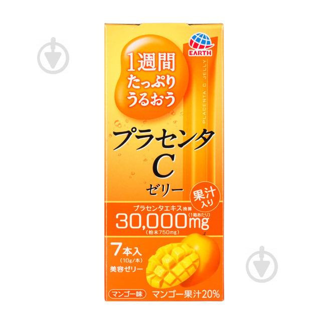 Earth Японська питна плацента у вигляді желе зі смаком манго 70 г 7 шт. - зображення 1