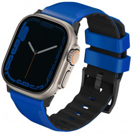 Uniq Ремінець Apple Watch 49/45/44/42mm  Linus Airosoft Cilicone (Racing Blue)