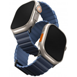 Uniq Ремінець Apple Watch 49/45/44/42mm  Revix Magnetic PE (Prussian/Mist blue)
