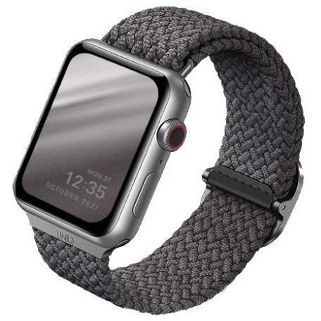 Uniq Ремінець Apple Watch Strap 41/40/38 mm  Aspen Braided - Granite Grey (Grey) - зображення 1