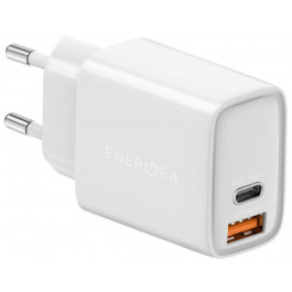 Energea AMPCHARGE PS33 USB-C PD/PPS port+USB-A SCP/QC3.0 33W White