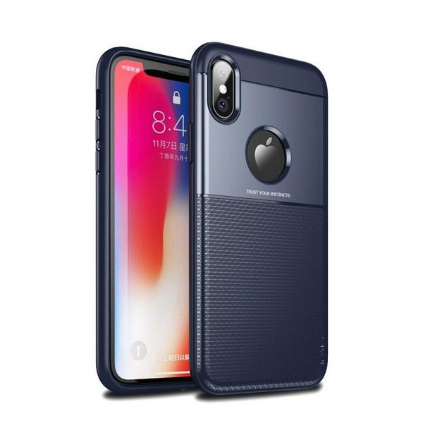 iPaky Shield Elegant Grid iPhone X Blue - зображення 1