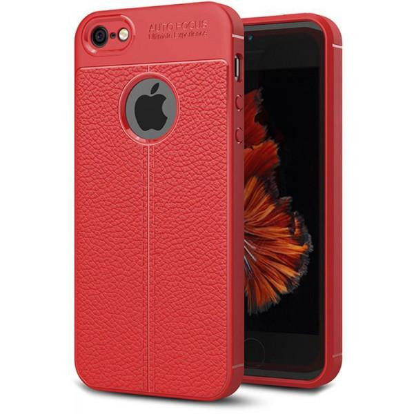 iPaky Litchi Stria Series iPhone SE/5s/5 Red - зображення 1