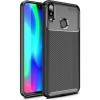 iPaky Carbon Fiber Soft TPU Case Huawei Y9 2019 Black - зображення 1