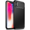 iPaky Carbon Fiber Soft TPU Case iPhone X Black - зображення 1