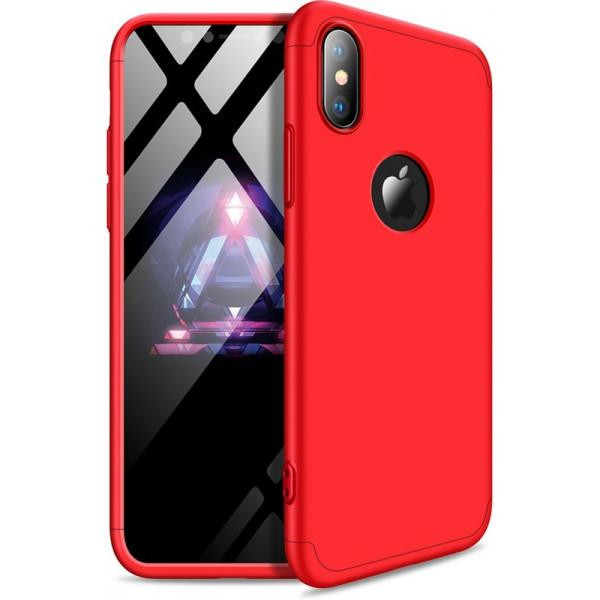 GKK 3 in 1 Hard PC Case Apple iPhone XS Red - зображення 1