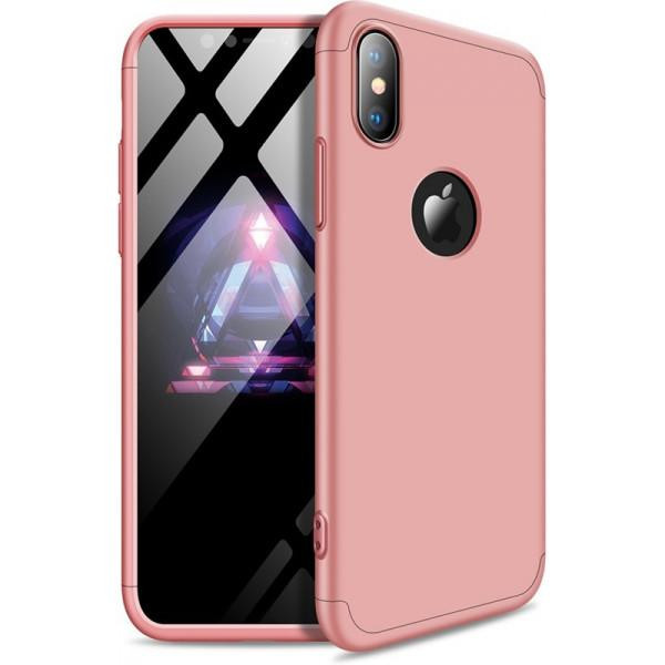 GKK 3 in 1 Hard PC Case Apple iPhone XS Rose Gold - зображення 1