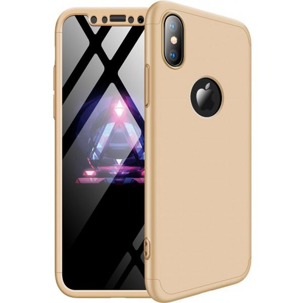 GKK 3 in 1 Hard PC Case Apple iPhone X Gold - зображення 1