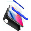 GKK 3 in 1 Hard PC Case Apple iPhone X Blue/Black - зображення 1
