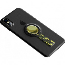 ROCK MOC Case iPhone X Transparent Black