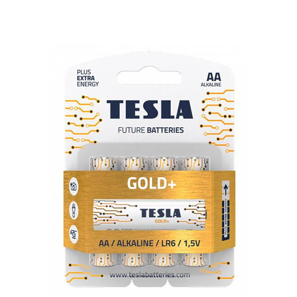 TESLA BATTERIES AA bat Alkaline  4шт Gold+ 8594183392257 - зображення 1
