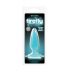 NS Novelties Анальная пробка с присоской Firefly Pleasure Plug голубая 10 см (T280101) - зображення 2