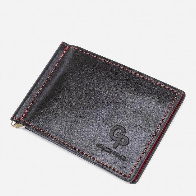 Grande Pelle Шкіряне портмоне  leather-11541 Чорне - зображення 1